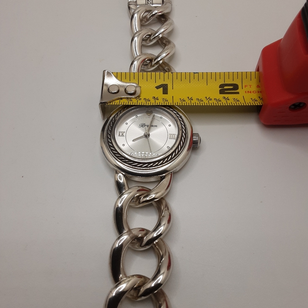 Brighton Modena Silver-plated Watch New Battery - Excellent Used Condition - Picture 8 of 12